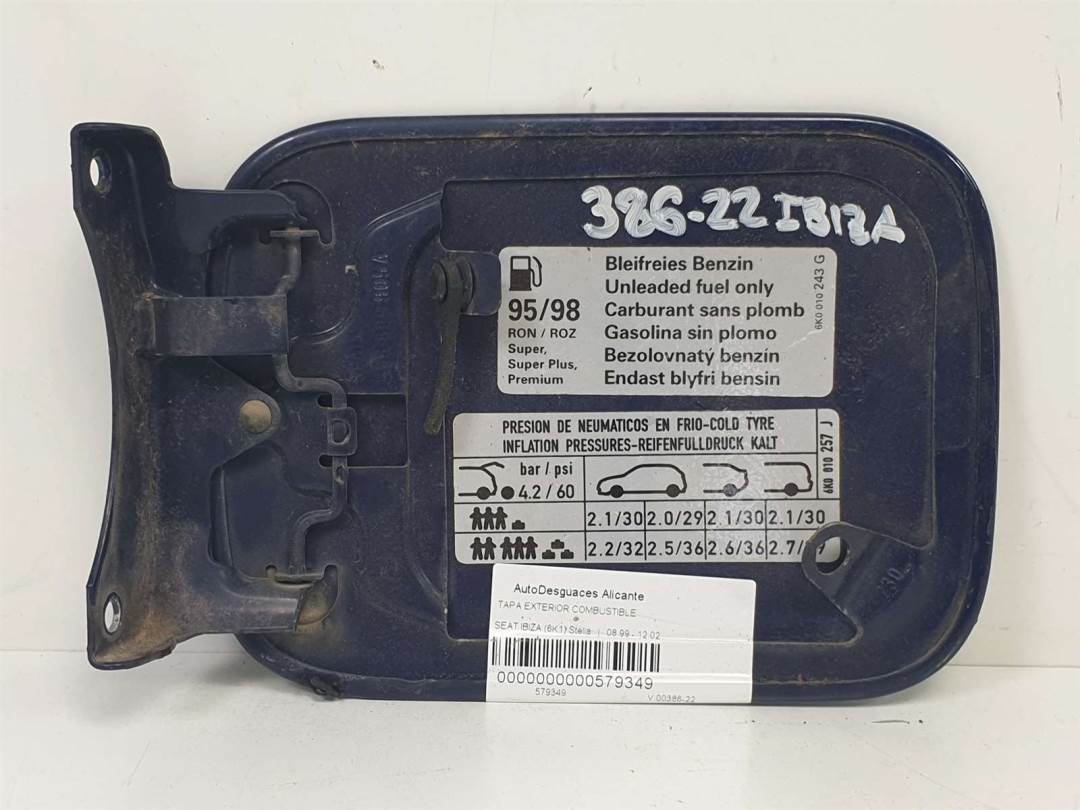 TAPA EXTERIOR COMBUSTIBLE - 6K6809905A - SEAT - IBIZA (6K1)
