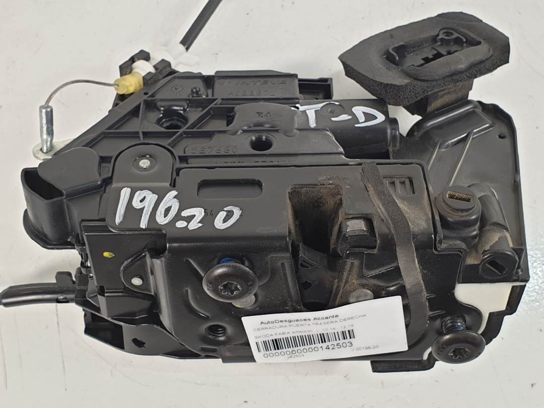 Türschloss hinten rechts - 6V0839016A - SKODA - FABIA