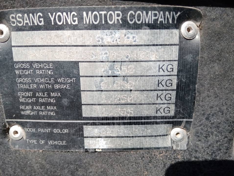 Imagen del vehículo SSANGYONG REXTON
