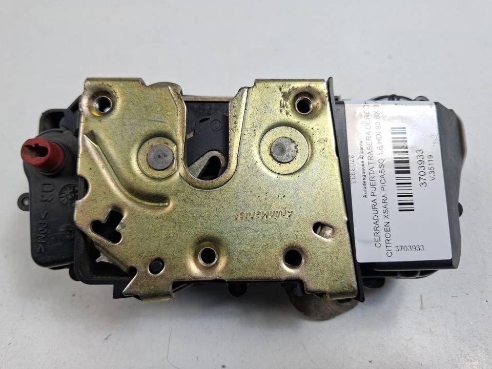CERRADURA PUERTA TRASERA DERECHA CITROEN XSARA PICASSO Autodesguaces Alicante