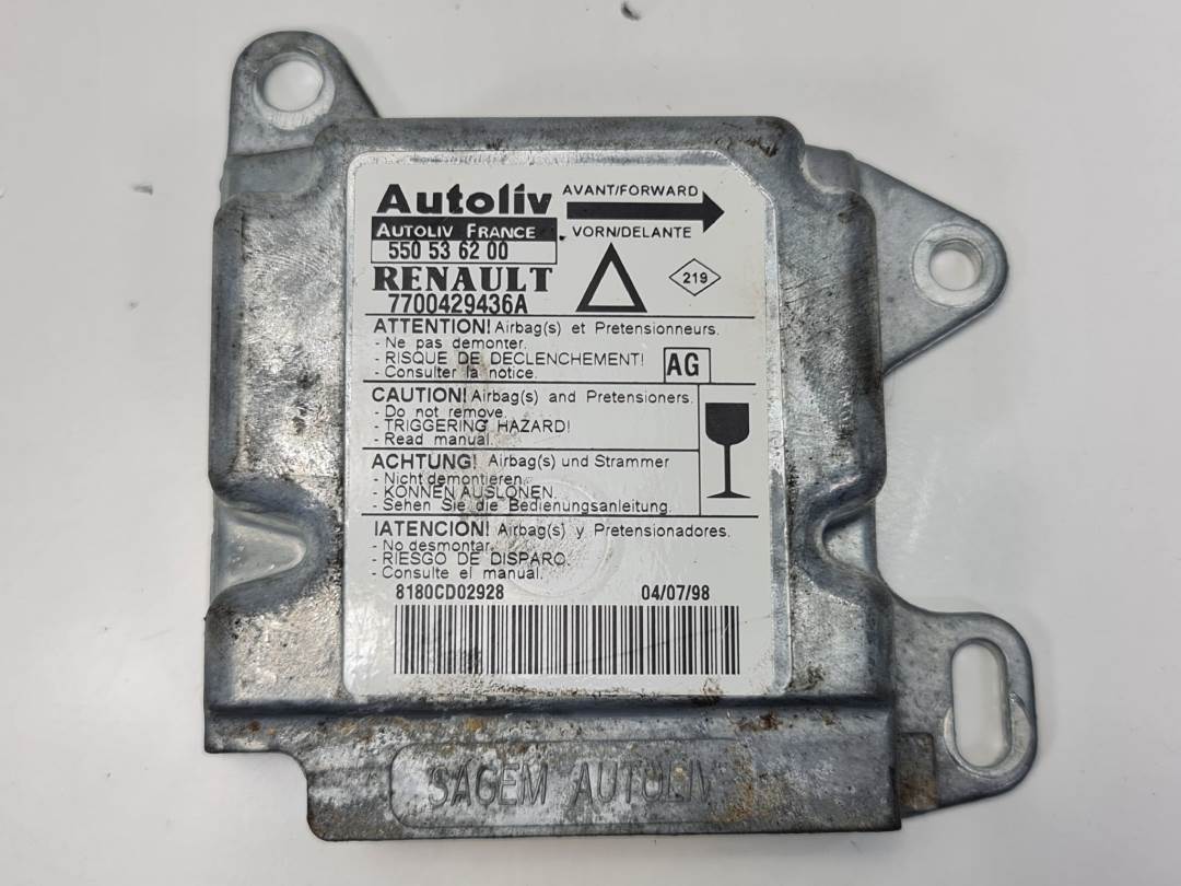 Calculateur d’airbag - 7700429436A - RENAULT - LAGUNA GRANDTOUR (K56)