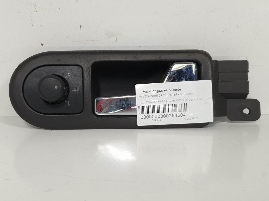 MANETA INTERIOR DELANTERA DERECHA - 3B2837114 - VOLKSWAGEN - PASSAT VARIANT (3B6)