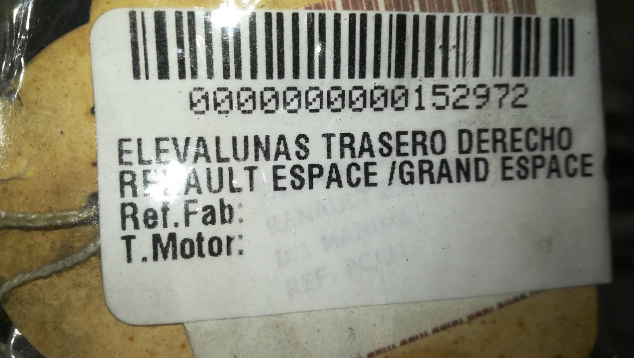 ELEVALUNAS TRASERO DERECHO
