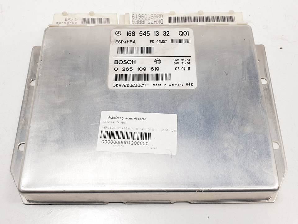 Calculateur ABS - 1685451332 - MERCEDES - CLASE A (W168)