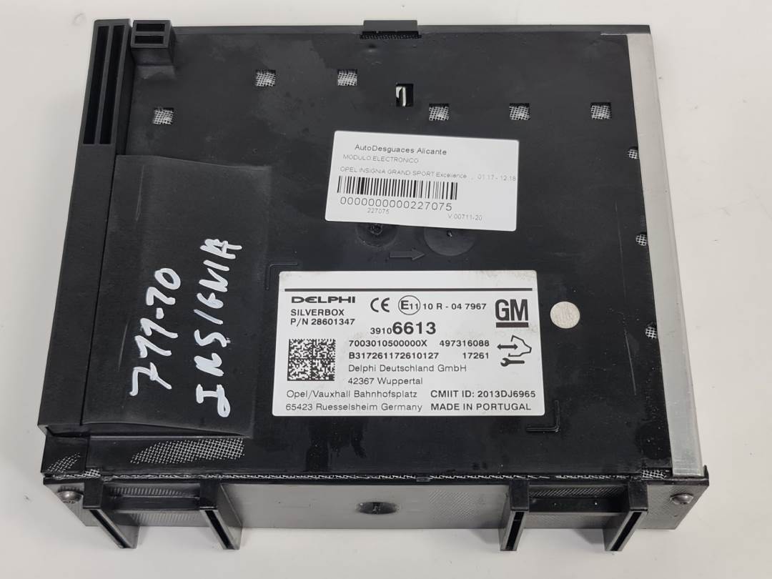 MODULO ELECTRONICO - 39106613 - OPEL - INSIGNIA GRAND SPORT