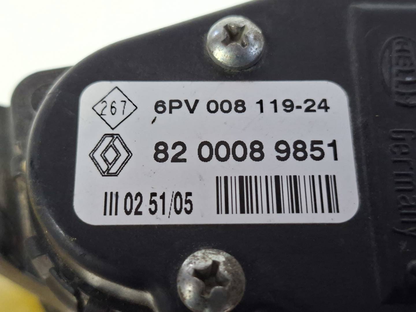 Foto 4 de Potenciometro Pedal Renault Kangoo (f/kc0) (2003–2010)