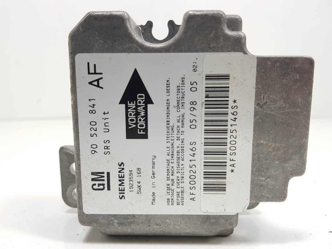 Calculateur d’airbag - 90520841 - OPEL - ASTRA G CARAVAN