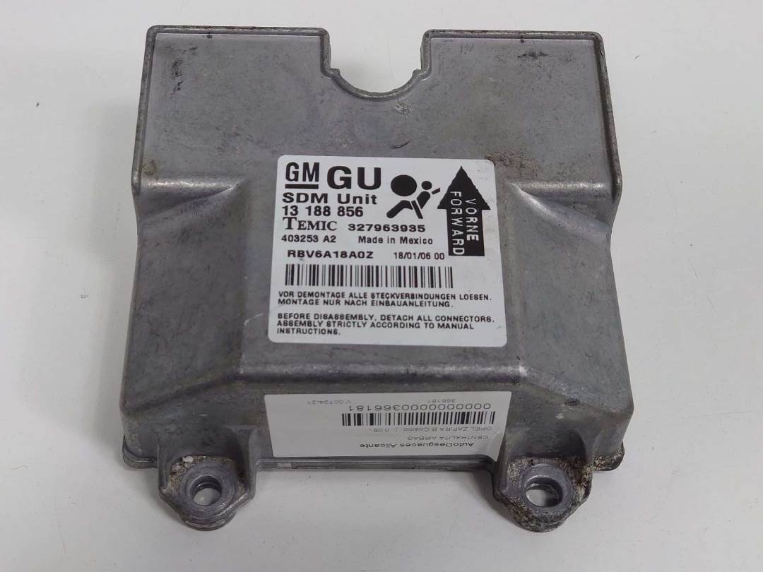 Calculateur d’airbag - 13188856 - OPEL - ZAFIRA B