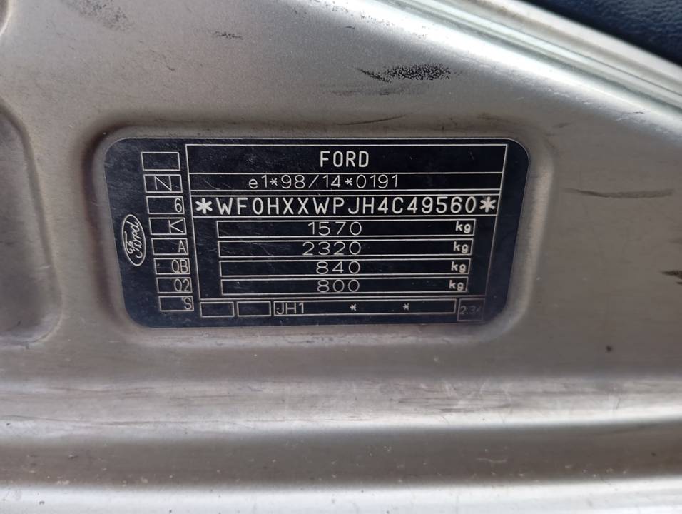 Imagen del vehículo FORD FIESTA (CBK)