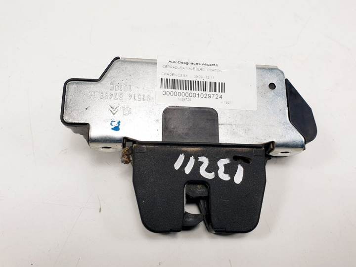 CERRADURA MALETERO / PORTON 9684648680 CITROEN C3 Autodesguaces Alicante