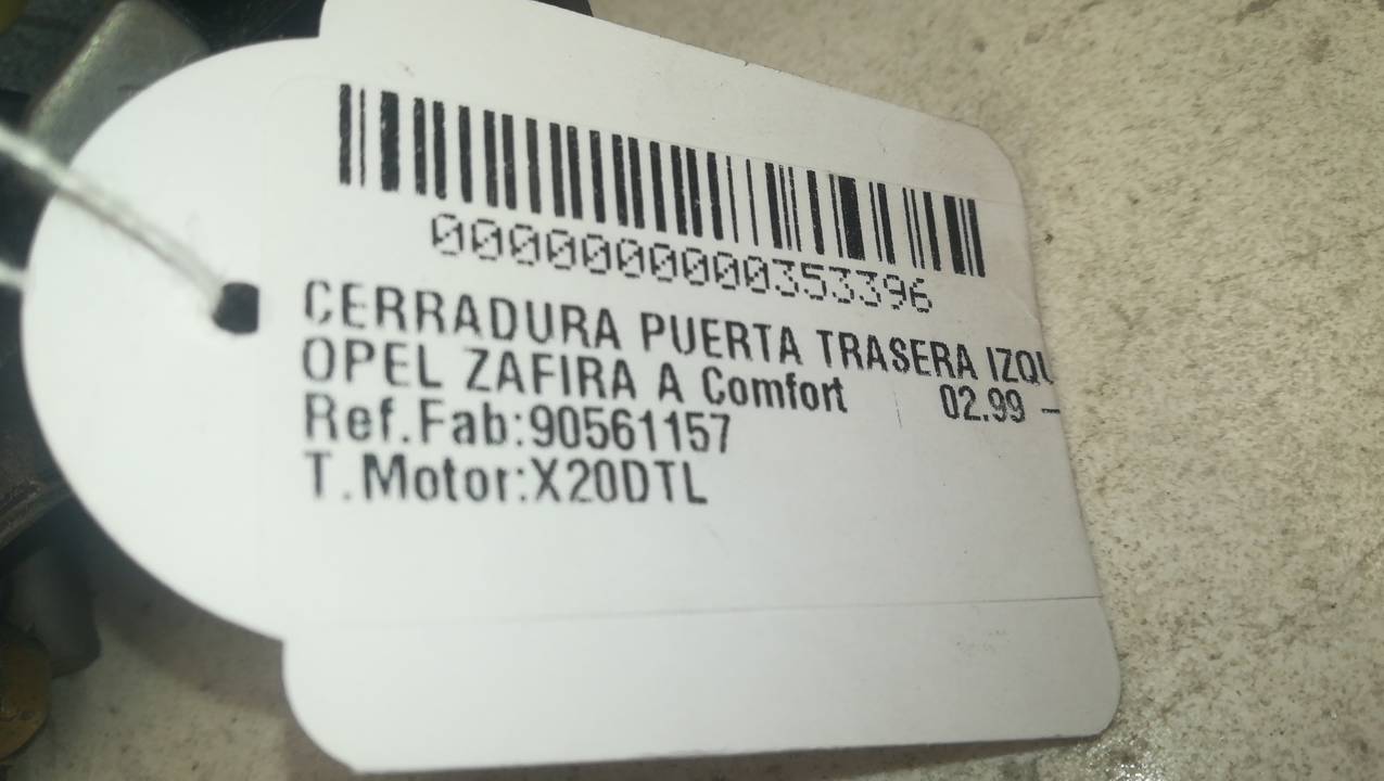 CERRADURA PUERTA TRASERA IZQUIERDA