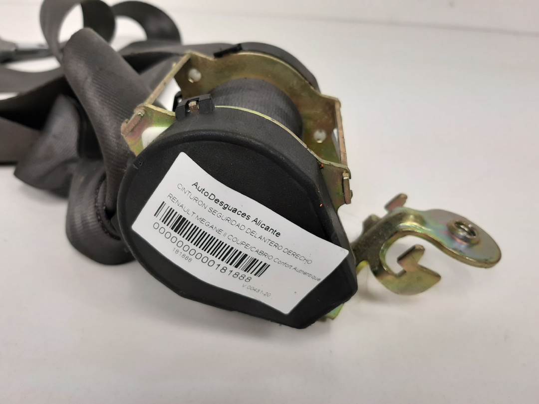 CINTURON SEGURIDAD DELANTERO DERECHO - 8200077348 - RENAULT - MEGANE II COUPE/CABRIO
