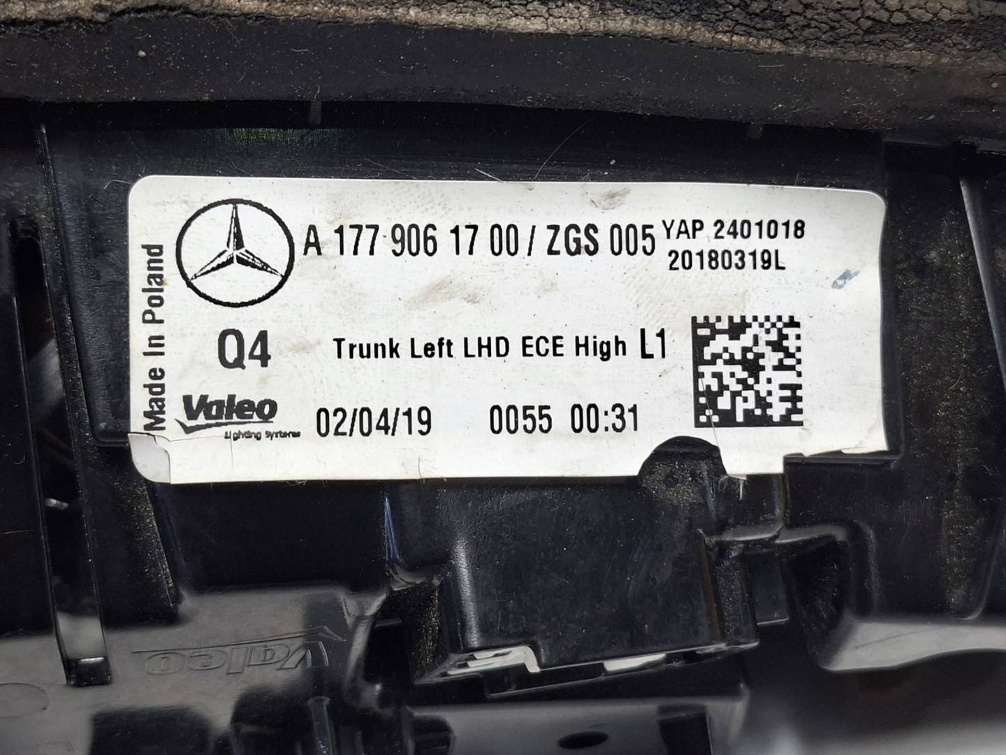 Foto 4 de Piloto Trasero Derecho Interior Mercedes Clase A (w177) (2018–2023)
