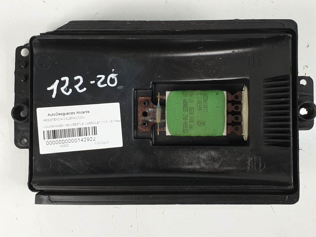RESISTENCIA CALEFACCION - 1J0819022A - VOLKSWAGEN - NEW BEETLE CABRIOLET (1Y7)