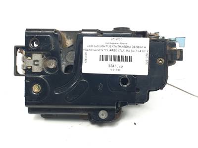 CERRADURA PUERTA TRASERA DERECHA 7L0839016 VOLKSWAGEN TOUAREG (7LA) Autodesguaces Alicante
