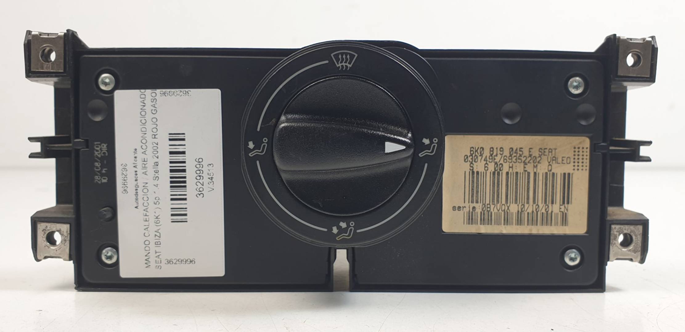 MANDO CALEFACCION / AIRE ACONDICIONADO - 6K0819045E - SEAT - IBIZA (6K1)