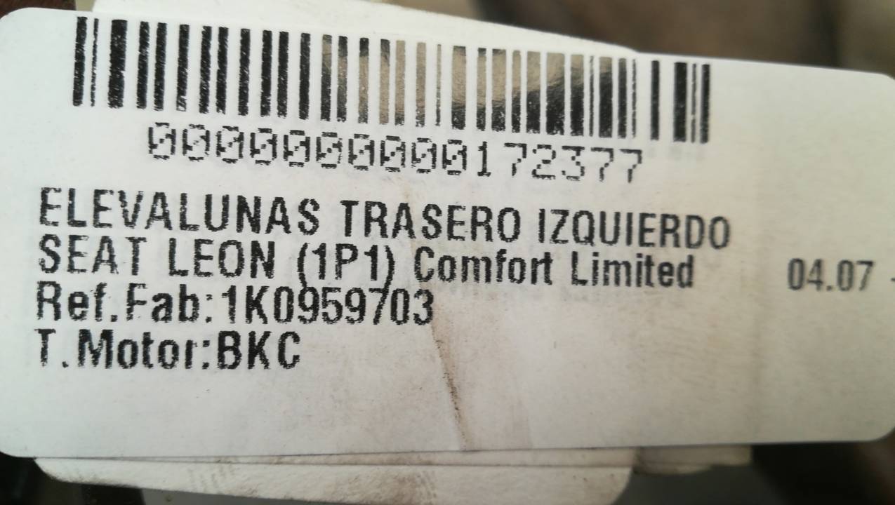 ELEVALUNAS TRASERO IZQUIERDO
