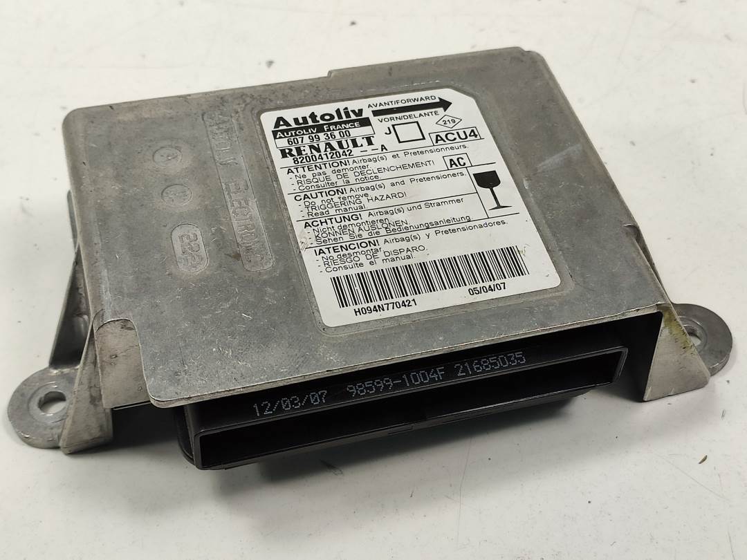 CENTRALITA AIRBAG - 607993600 - RENAULT - SCENIC II (X84,JM)