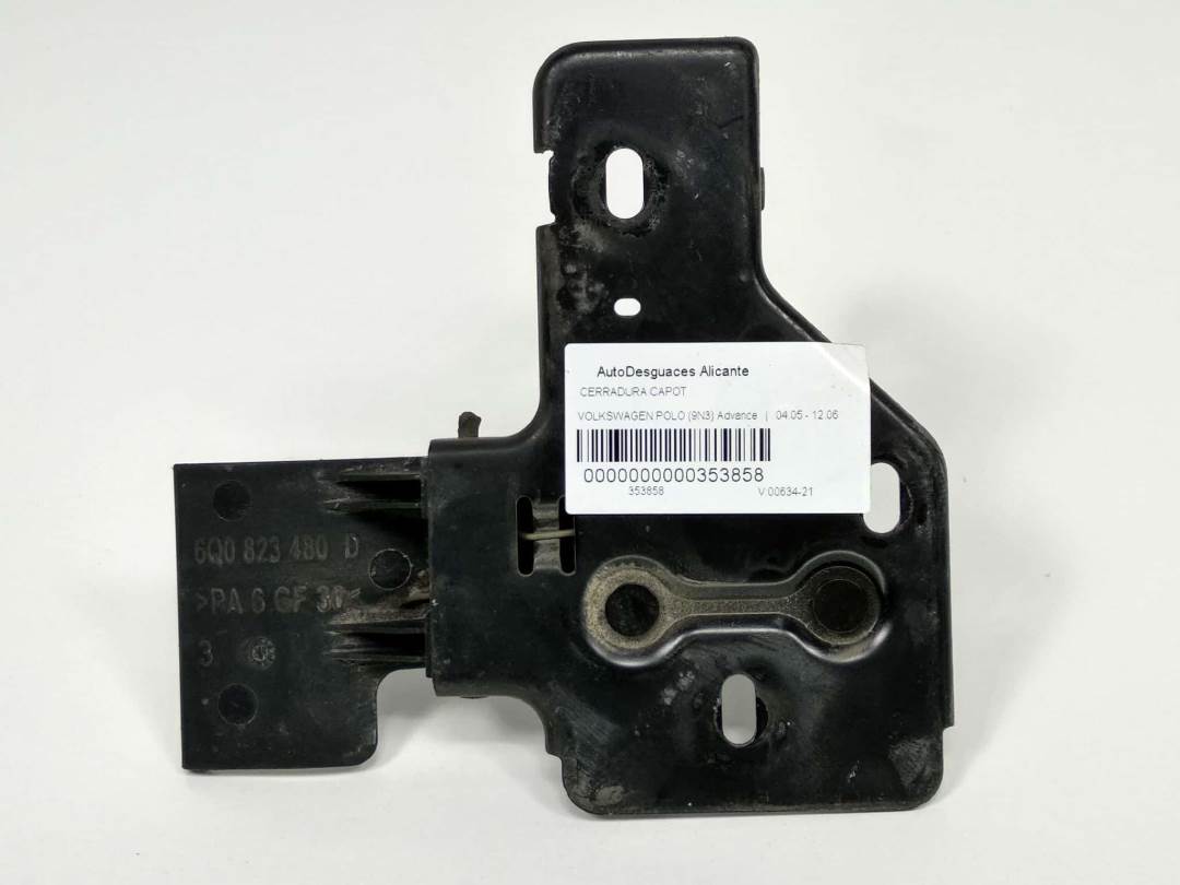 CERRADURA CAPOT - 6Q0823480D - VOLKSWAGEN - POLO (9N3)