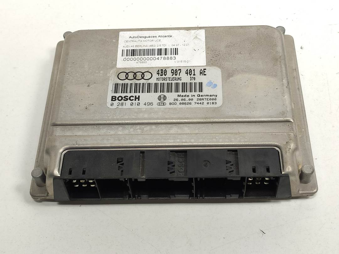 CENTRALITA MOTOR UCE - 0281010496 - AUDI - A6 BERLINA (4B2)