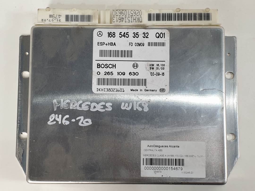 CENTRALITA ABS - 0265109630 - MERCEDES - CLASE A (W168)