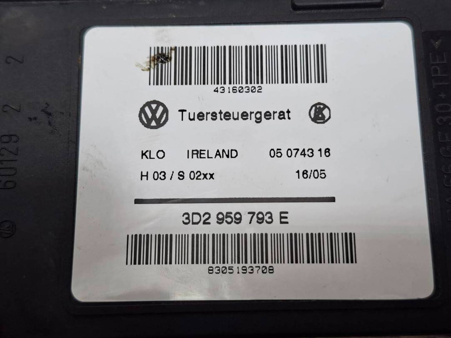 Foto 6 de Motor Elevalunas Delantero Derecho Volkswagen Touareg (7la) (2002–2007)