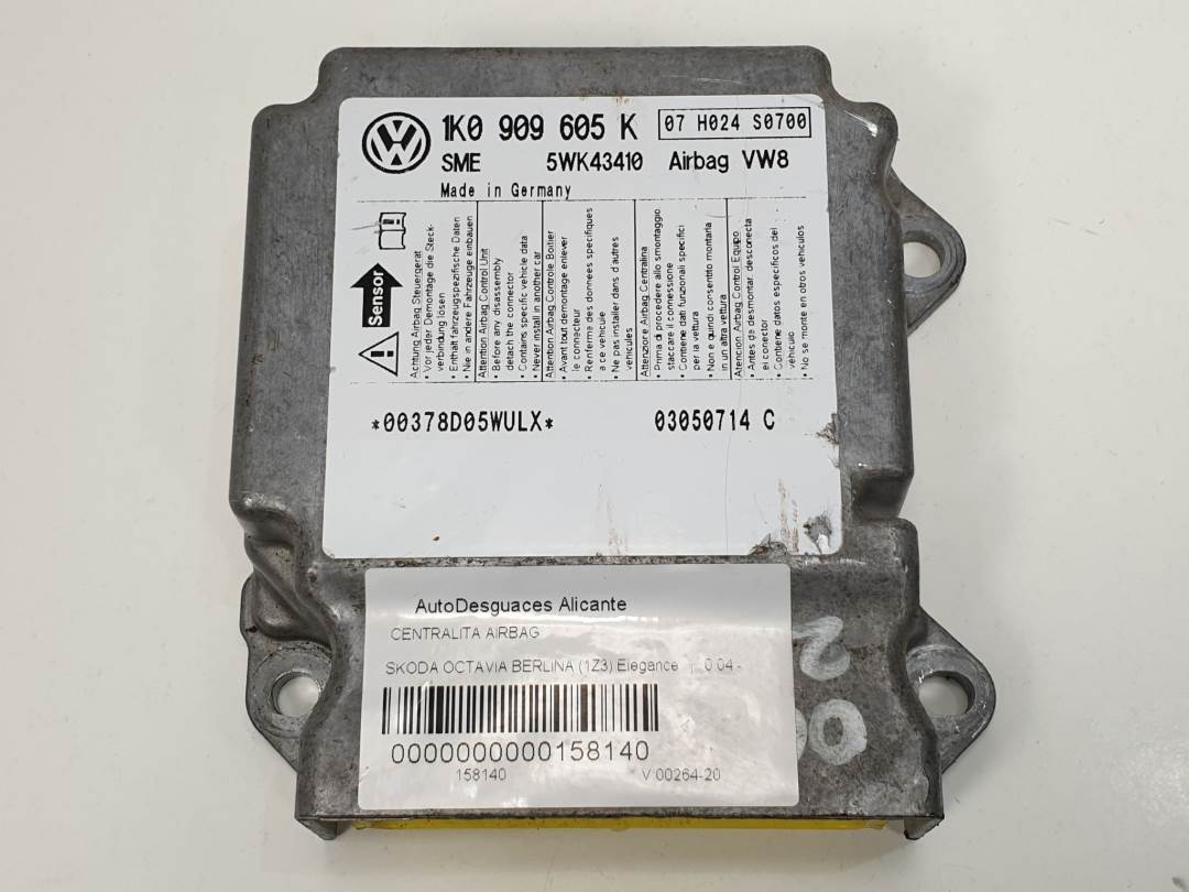 CENTRALITA AIRBAG - 5WK43410 - SKODA - OCTAVIA BERLINA (1Z3)