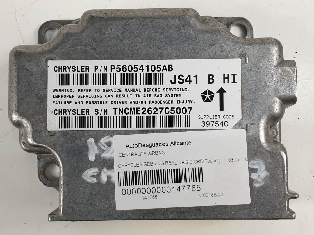 CENTRALITA AIRBAG - P56054105AB - CHRYSLER - SEBRING BERLINA