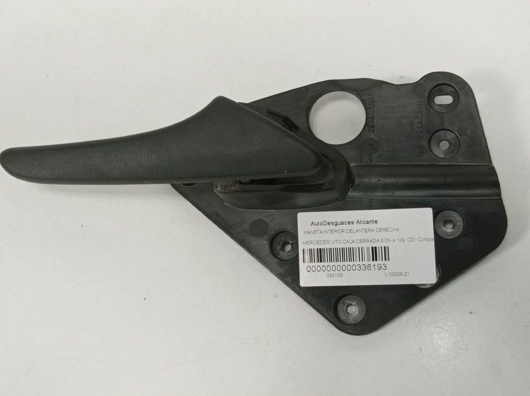 Front right interior door handle - MERCEDES - VITO (W639) COMBI 06.2003 ->
