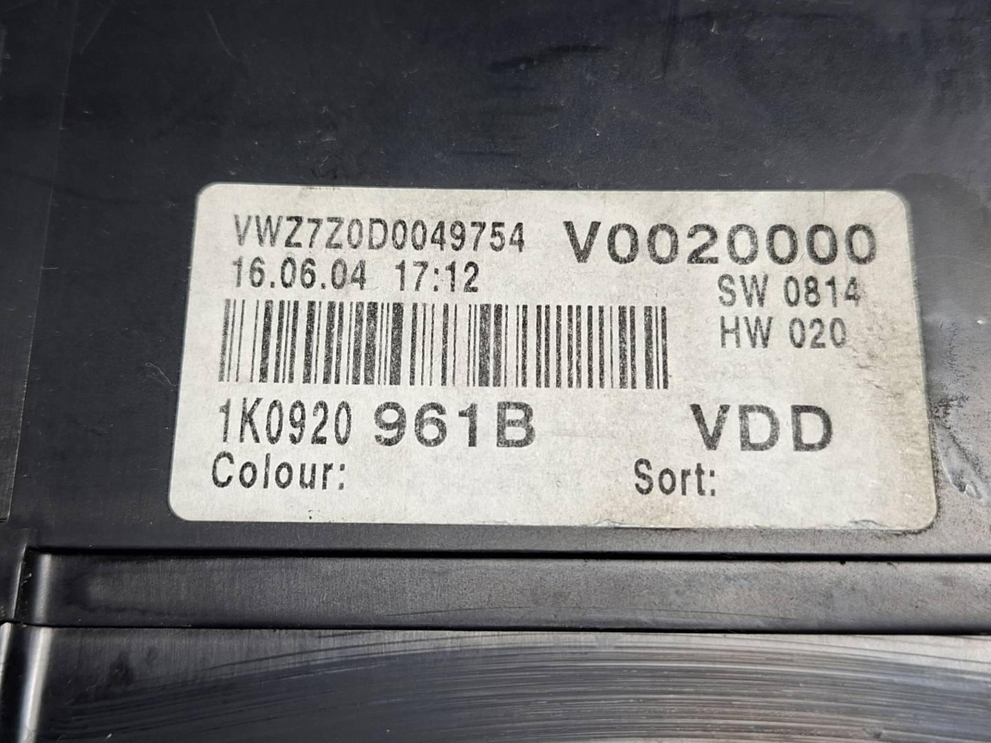 Foto 4 de Cuadro Instrumentos Volkswagen Golf V Variant (1k5) (2007–2010)