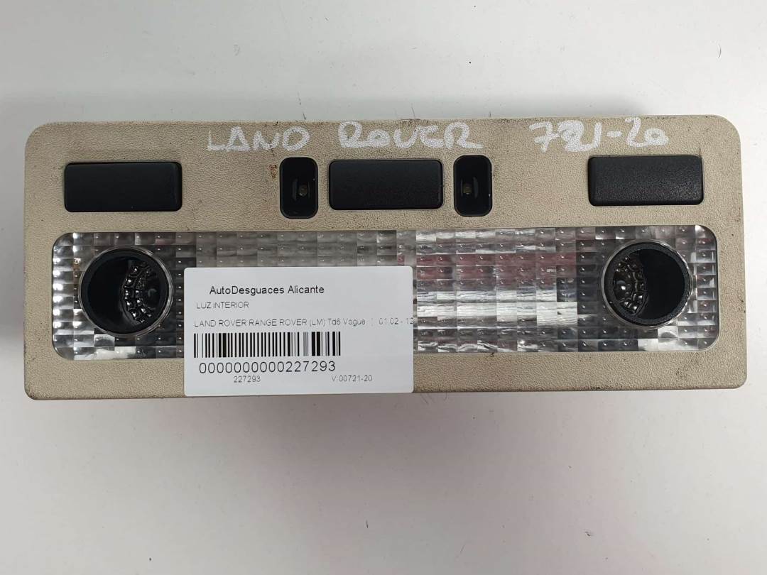 LUZ INTERIOR - ZJA007713 - LAND ROVER - RANGE ROVER (L322)