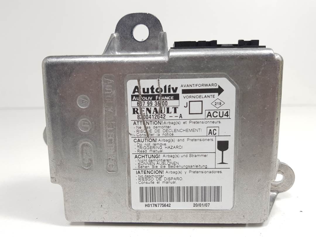 CENTRALITA AIRBAG - 607993600 - RENAULT - SCENIC II (X84,JM)