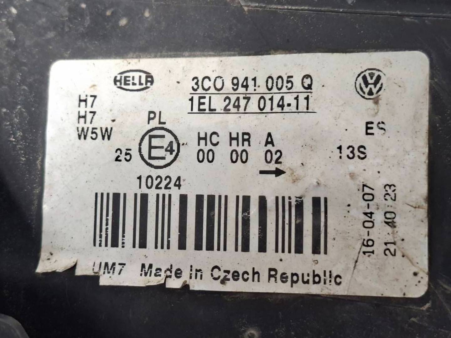 Foto 5 de Faro Izquierdo Volkswagen Passat Berlina (3c2) (2005–2010)