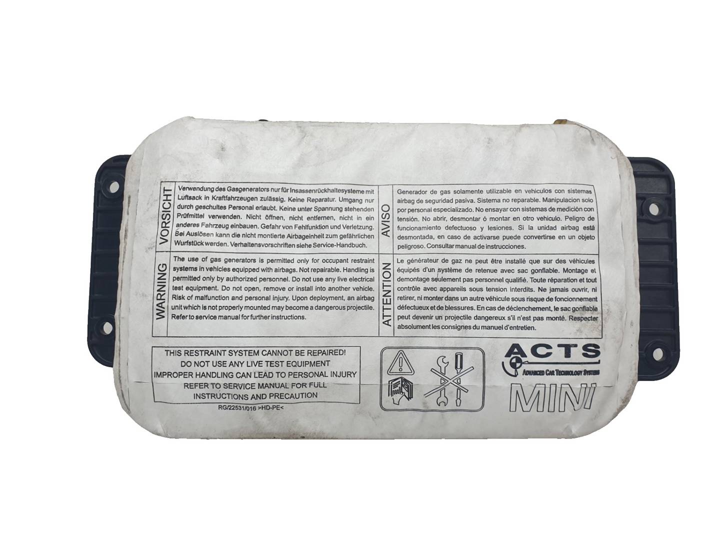 Airbag vorne rechts - 6966116 - MINI - MINI (R50,R53)