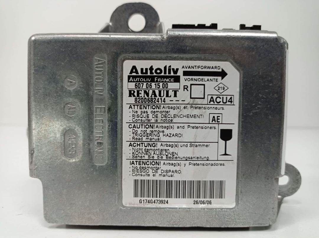 CENTRALITA AIRBAG - 607061500 - RENAULT - SCENIC II (X84,JM)