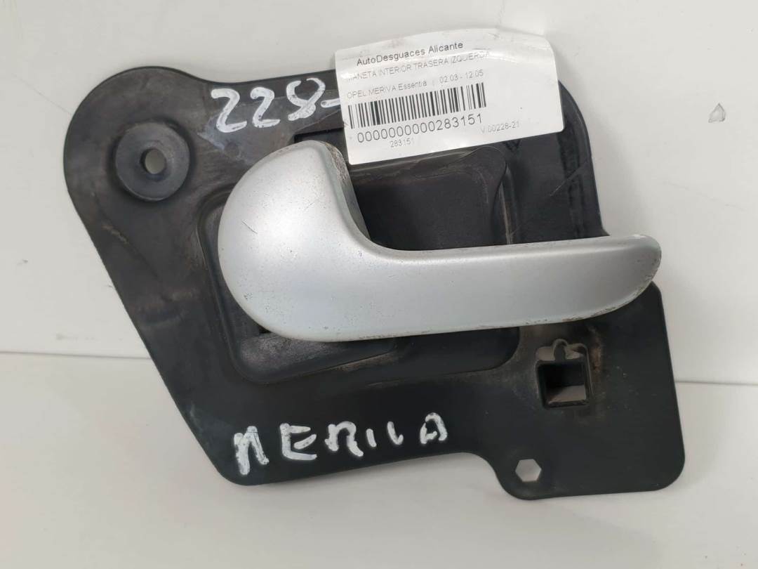 MANETA INTERIOR TRASERA IZQUIERDA - 13121860 - OPEL - MERIVA