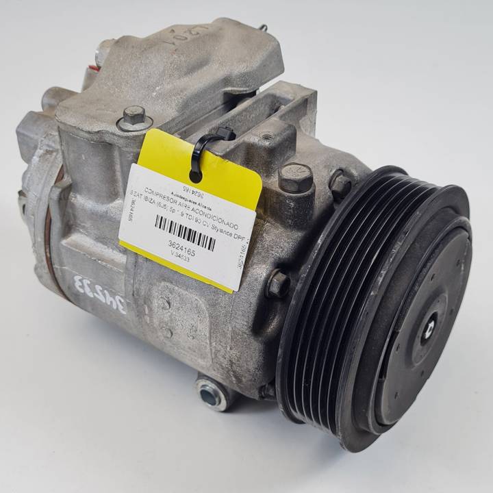 COMPRESOR AIRE ACONDICIONADO 6Q0820808F SEAT IBIZA (6J5) Autodesguaces Alicante
