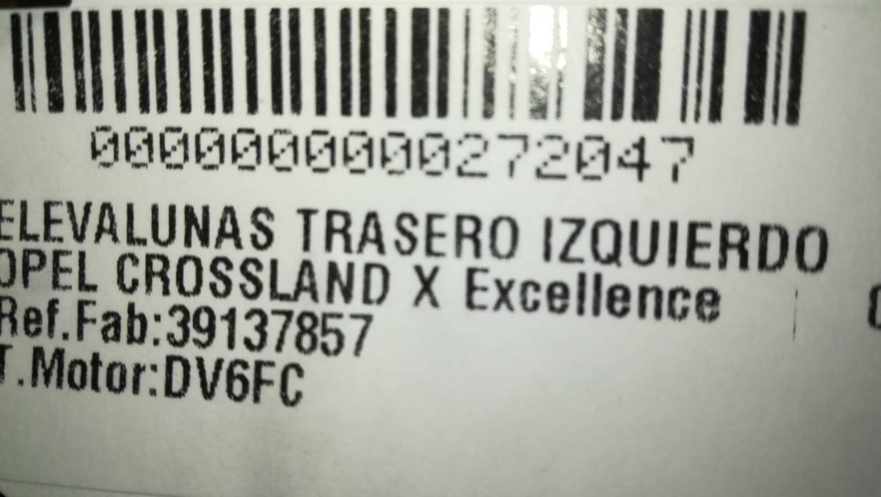 ELEVALUNAS TRASERO IZQUIERDO