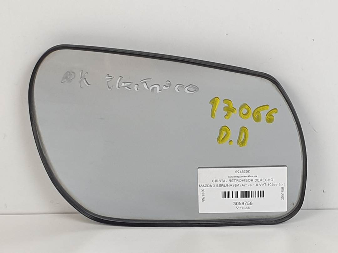 CRISTAL RETROVISOR DERECHO - MAZDA - 3 BERLINA (BK)