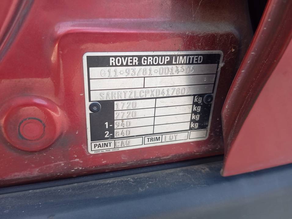 Imagen del vehículo MG ROVER SERIE 400 (RT)