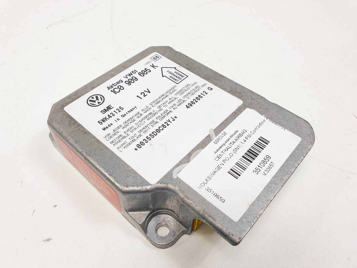 CENTRALITA AIRBAG - 5WK43125 - VOLKSWAGEN - POLO (9N1)