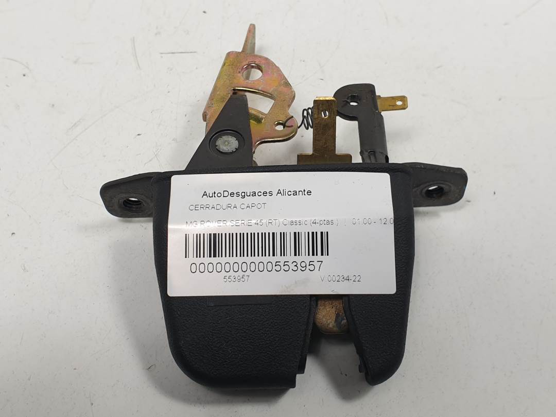 CERRADURA CAPOT - MG ROVER - SERIE 45 (RT)