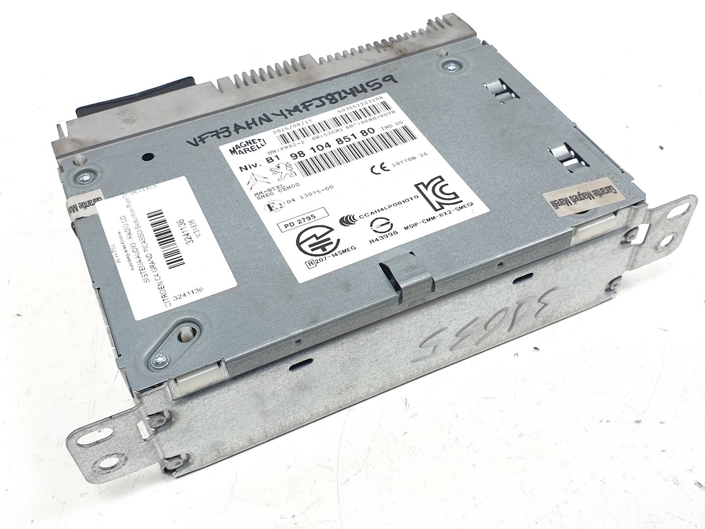 Autoradio / lecteur CD - 9810485180 - CITROEN - C4 GRAND PICASSO II