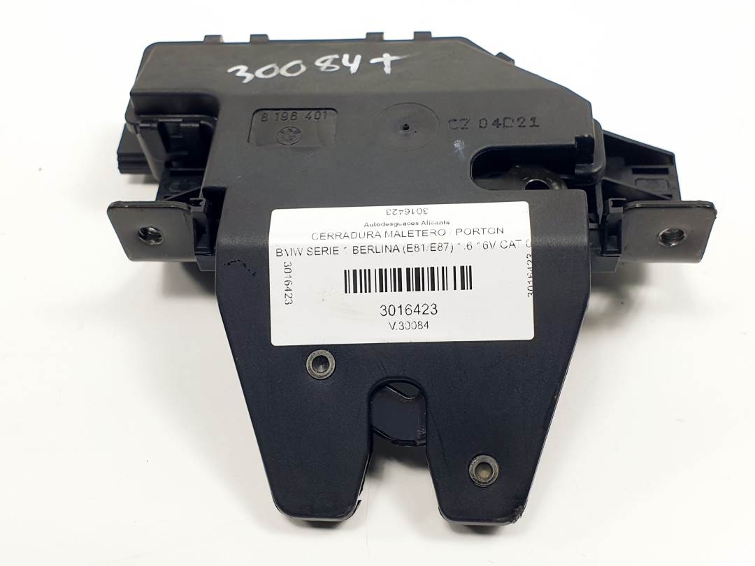 CERRADURA MALETERO / PORTON - 8196401 - BMW - SERIE 1 BERLINA (E81/E87)