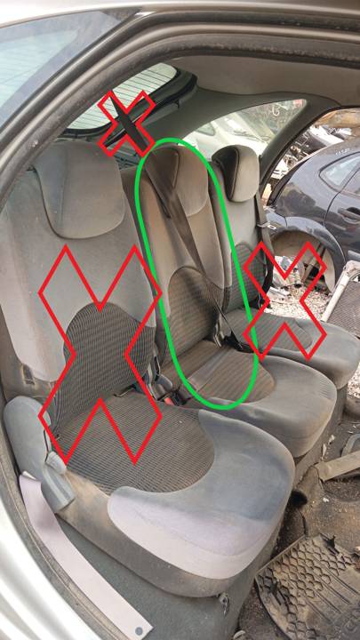 ASIENTO TRASERO MEDIO