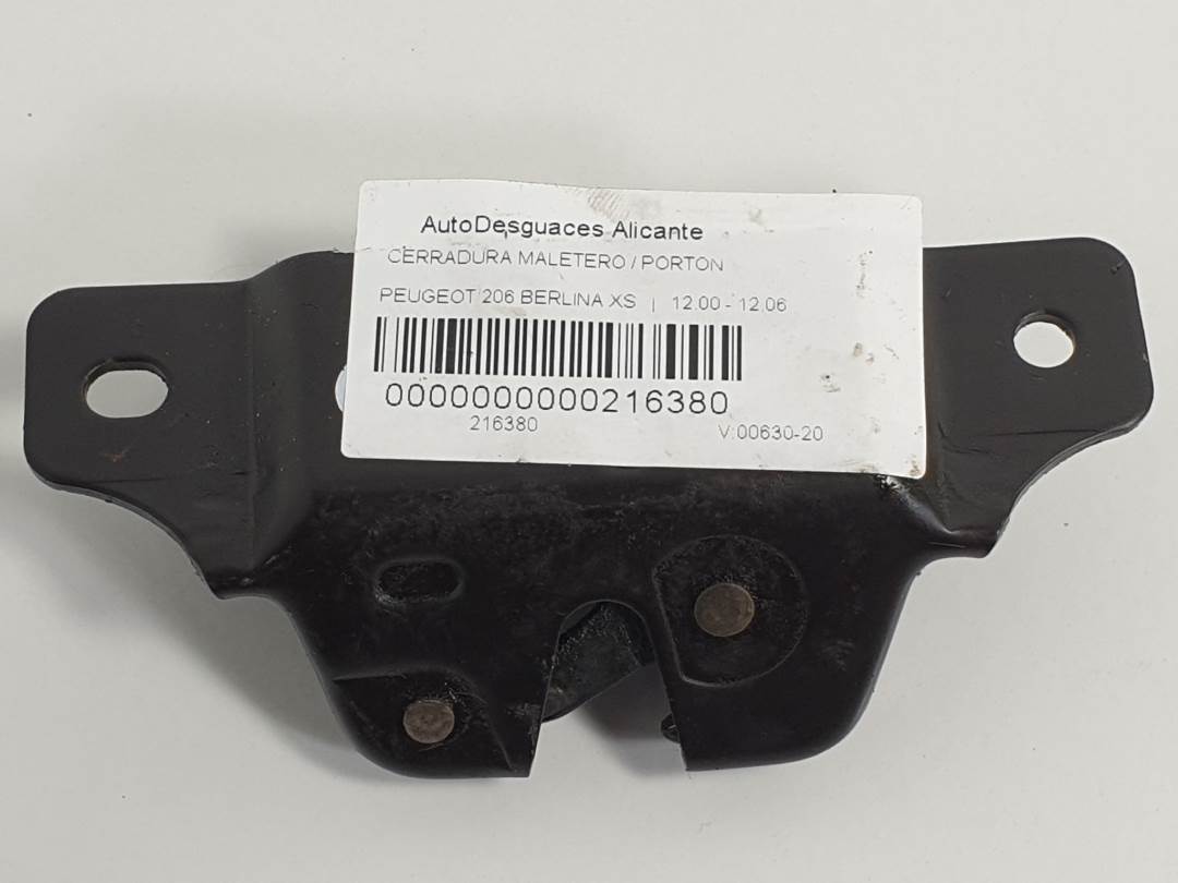 CERRADURA MALETERO / PORTON - PEUGEOT - 206 BERLINA