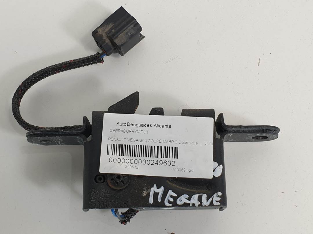 CERRADURA CAPOT - 656010010R - RENAULT - MEGANE III COUPÉ-CABRIO