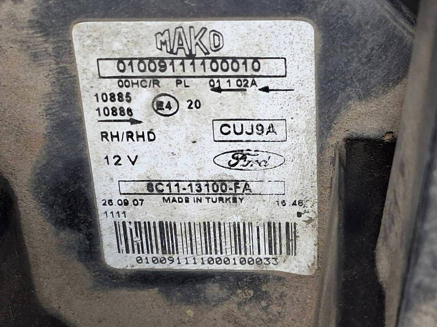 Foto 4 de Faro Derecho Ford Transit Connect (tc7) (2002–2013)