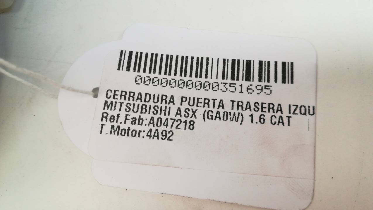 CERRADURA PUERTA TRASERA IZQUIERDA