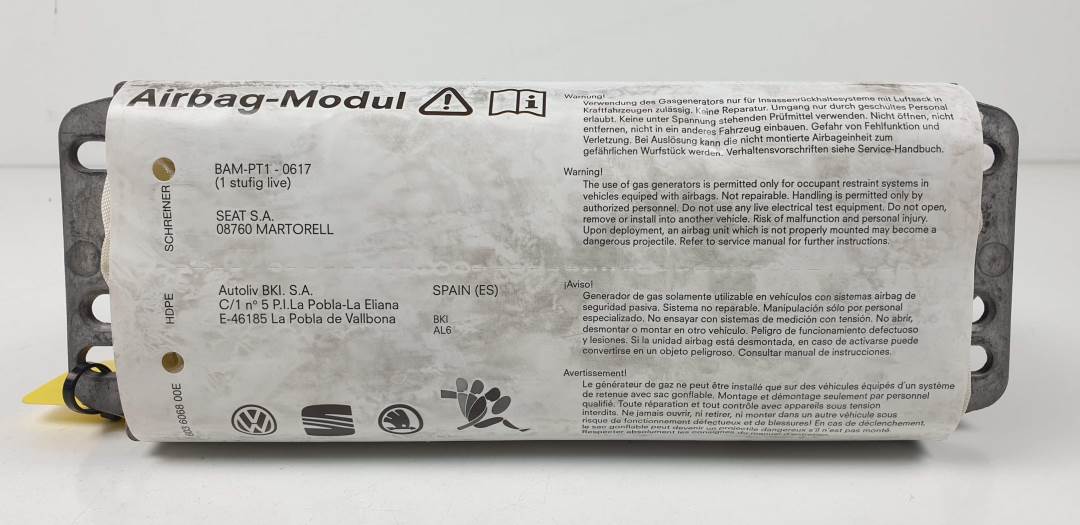 AIRBAG DELANTERO DERECHO - 5P0880204B - SEAT - TOLEDO (5P2)